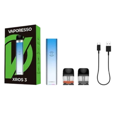 Vaporesso XROS 3 Kit 1000 Sky Blue (Блакитний, з картриджем) Багаторазовий POD